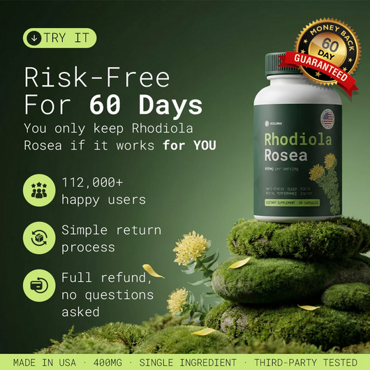 Rhodiola Rosea - Natural Adaptogen Made in USA [400mg]
